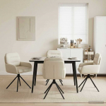 P&ouml;&ouml;rlevad Toiduainete Toolid 4 pcs Kunstnahk Kreemjas