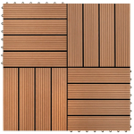 Wpc plaadid 30 x 30 cm 11 tk 1m2 pruunid