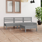 4-osaline aiadiivanikomplekt, hall, t&auml;ism&auml;nnipuit