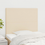Voodipeatsid 2 tk, kreemjas, 100x5x78/88 cm, kangas