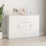 Puhvetkapp, valge, 91 x 29,5 x 65 cm, tehispuit