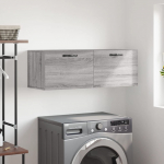 Seinakapp, hall sonoma tamm 100 x 36,5 x 35 cm tehispuit