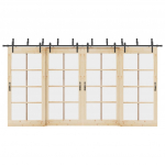 Liugukse tarvikute komplekt 427 cm terasest, must