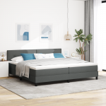 Voodi koos madratsiga tumesinise 200x200 cm kangaga