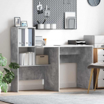 Laud riiuliga betoonhall 131,5 x 50 x 106,5 cm tehispuit