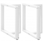 S&Ouml;&Ouml;GILAUA JALAD T-KUJULISED 2 TK VALGED 80 X 35 X (72-73) CM TERASEST
