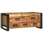 Kohvilaud sahtliga pruun 90 x 50 x 38 cm tugev akatsiapuu