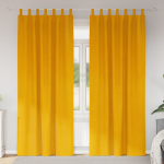 Pimendavad kardinad 2 tk kollane sinep 140 x 225 cm samet
