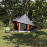 Tipi telk katusega Hall ja oranž 404 x 370 x 270 cm taft