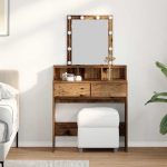 Tualettlaud sahtliga vana puit 80 x 41 x 144.5 cm tehispuit