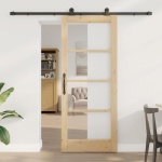 Liuguks pruun 83 x 202 cm puit ja metall
