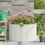 Taimekast valge 90 x 45 x 50 cm teras