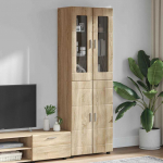 K&otilde;rge kapp uksega FLORIN sonoma tamm 60 x 35 x 182 cm tehispuit