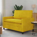 Diivan Kollane 126 x 81 x 87,5 cm Samet