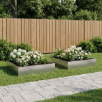 Aia istutuskast 2 tk h&otilde;bedane 100 x 100 x 20 cm tsingitud teras