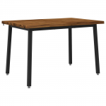 90 x 55 x 75 cm Tugev akatsiapuu Naturaalne ja must Ristk&uuml;lik