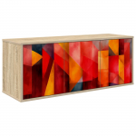 Seinale paigaldatav TV kapp HEESCH 102 x 33 x 40 cm Sonoma tamm