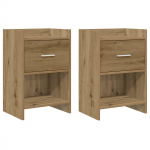 &Ouml;&ouml;kapid 2 pcs Artisan tamm 40 x 30 x 60 cm Tehispuit