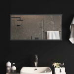 LED vannitoa peegel L&auml;bipaistev 80 x 40 cm karastatud klaas