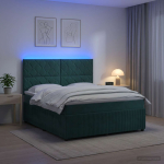 LED kastivoodiga madrats peaga Tumeroheline 180 x 200 cm Samet