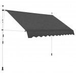 K&auml;sitsi kokkupandav varikatus, 250 cm, antratsiit