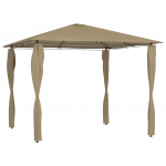 Lehtla postikatetega 3 x 3 x 2,6 m, pruunikashall, 160 g/m&sup2;