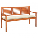 3-kohaline aiapink padjaga 150 cm, eukal&uuml;ptipuit