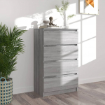 Puhvetkapp, hall sonoma tamm, 60 x 35 x 98,5 cm, tehispuit