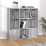 Raamatukapp, hall sonoma tamm, 98 x 30 x 98 cm