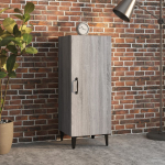 Puhvetkapp, hall sonoma tamm, 34,5x34x90 cm, tehispuit