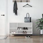 Jalatsikapp, valge, 102 x 36 x 60 cm, tehispuit