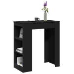 Baarilaud riiulitega, must, 95x47x103,5 cm, tehispuit