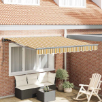 Sisset&otilde;mmatav varikatus mitmev&auml;rviline triip 300x250 cm