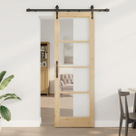 Liuguks pruun 73.5 x 211 cm puit ja metall