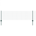Keevitatud traadi aed 11 u-postiga roheline 0.6x25 m teras