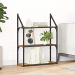 Seinariiul riiuliga Vana puit 60 x 21 x 78,5 cm Tehispuit