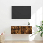 TV Seina Kapp Suitsetatud tamm 78,5 x 31 x 29,5 cm Tehispuit