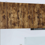 K&ouml;&ouml;gikapp riiuliga suitsetatud tamm 40 x 31 x 80 cm tehispuit