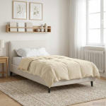 T&auml;ispika aasta tekk Rapistatud cream 135 x 220 cm Mikrokiud