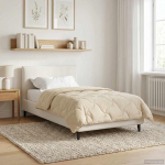 Talve tek cream 135 x 220 cm Mikrokiud ja Teddy villa