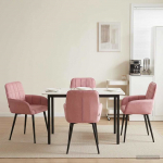 S&ouml;&ouml;gitoa Toolid 4 pcs Samet Roosa 57 x 50 x 85 cm