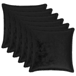 Diivanipadi 6 tk HOUTEN must 50 x 50 cm flanell