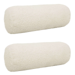 Diivanipadi 2 tk HEERLEN kreemjas &oslash; 15 x 40 cm boucl&eacute;