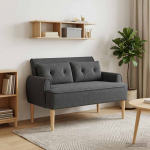 Nurgadiivan nuppude &auml;sitlusega Tumehall 117 x 67 x 77 cm Boucl&eacute;