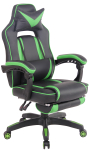 Kontoritool Heat, must/roheline