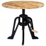 Lisalaud 60x(46-63) cm, toekas mangopuit ja malm