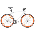 &Uuml;hek&auml;iguline jalgratas, valge ja oranž, 700c 51 cm