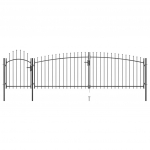 Terava otsaga aed 5 x 1,75  m, must