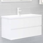 Valamukapp, k&otilde;rgl&auml;ikega valge, 90 x 38,5 x 45 cm puitlaastplaat