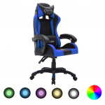 V&otilde;idus&otilde;idutool rgb LED-tuledega, sinine ja must, kunstnahk